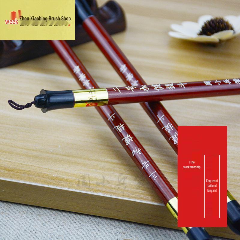 Zhou Xiaobing Pen Shop Jiajian Ti Dou: Student Pen Holders & Calligraphy Tools for Big Characters, Couplets, Regular Script, and Flower-Bird Painting.