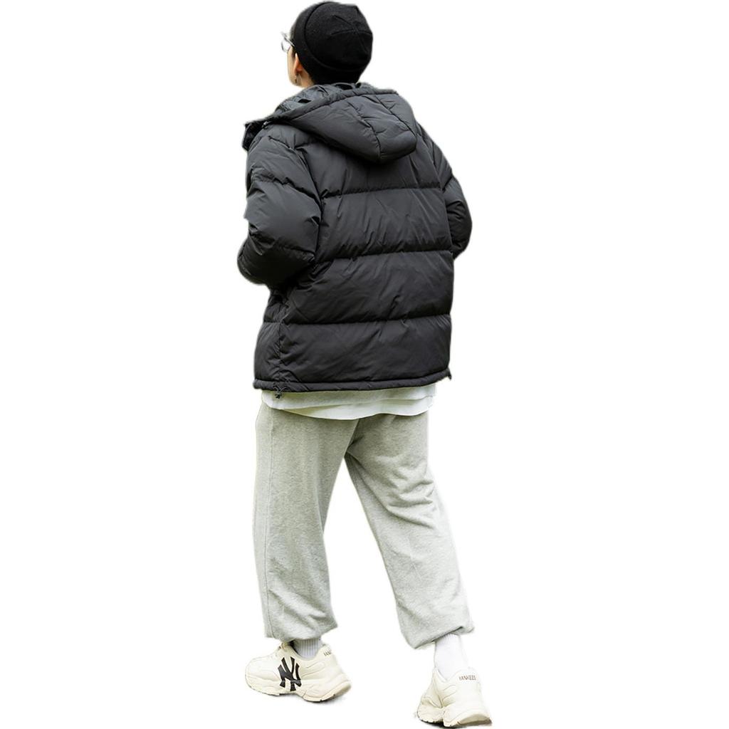 New Balance Winter Padded Down Jackets Men's Black Hooded Moderate Other (Unisex) Down Jackets AMJ23344 BK