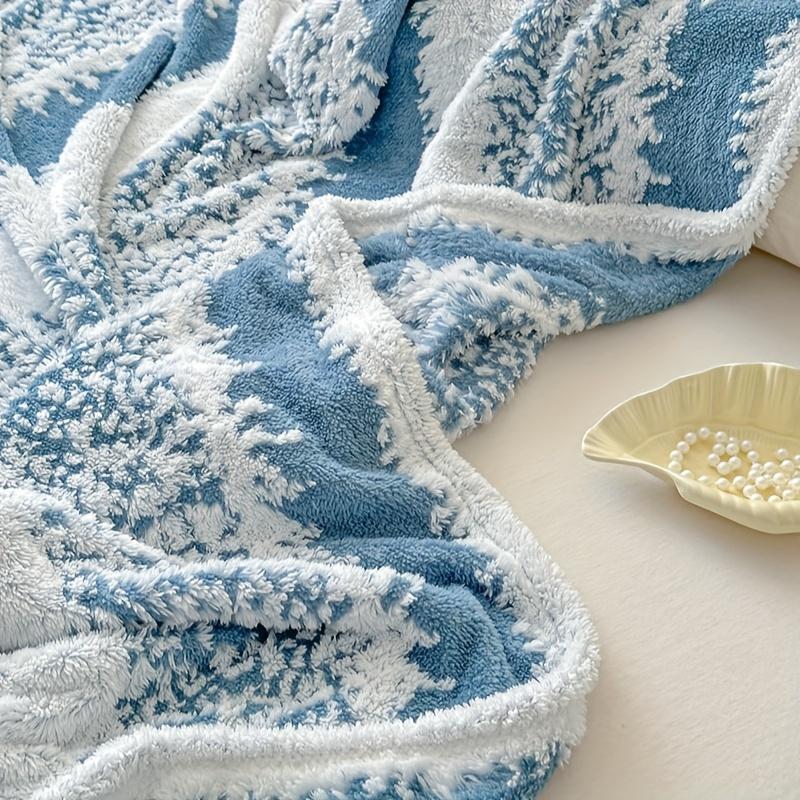 

1 шт. Мягкий и уютный плед - Теплый фланелевый для дивана, офисная шаль, для спальни, для кемпинга и путешествий, офисная шаль 100X150cm