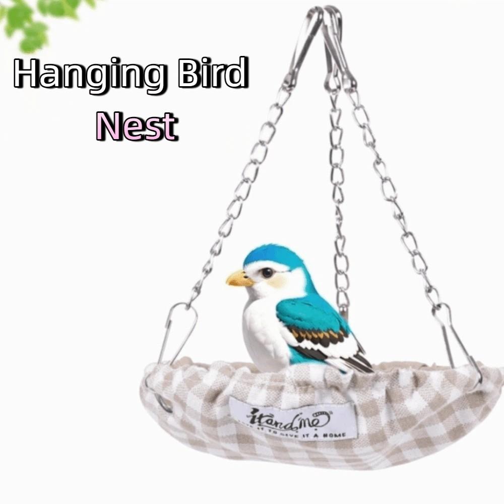 Bite Resistant Hanging Bird Nest Scratch Resistant Bird Cage Bed Bird Climbing Swing  Hatching