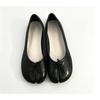 Women Cozy Leather Flats Split Hoof Toe Loafers Femme Mary Jeans Mocasines Ladies Ballerina Shoe
