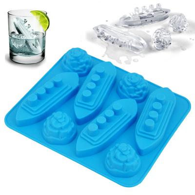 Neue kreative Titanic-Eisberg-Form, Silikon-Eiswürfelform, Eiswürfelform