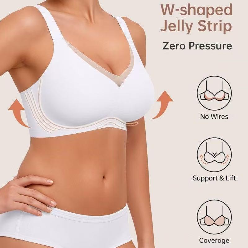 Seamless Wireless Push-up Bra for Plus Size Women - Adjustable and Comfortable Fit