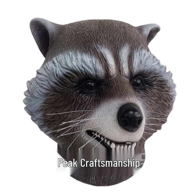 Rocket Raccoon Latex Mask for Halloween Party or Prank - Marvel Costume Prop