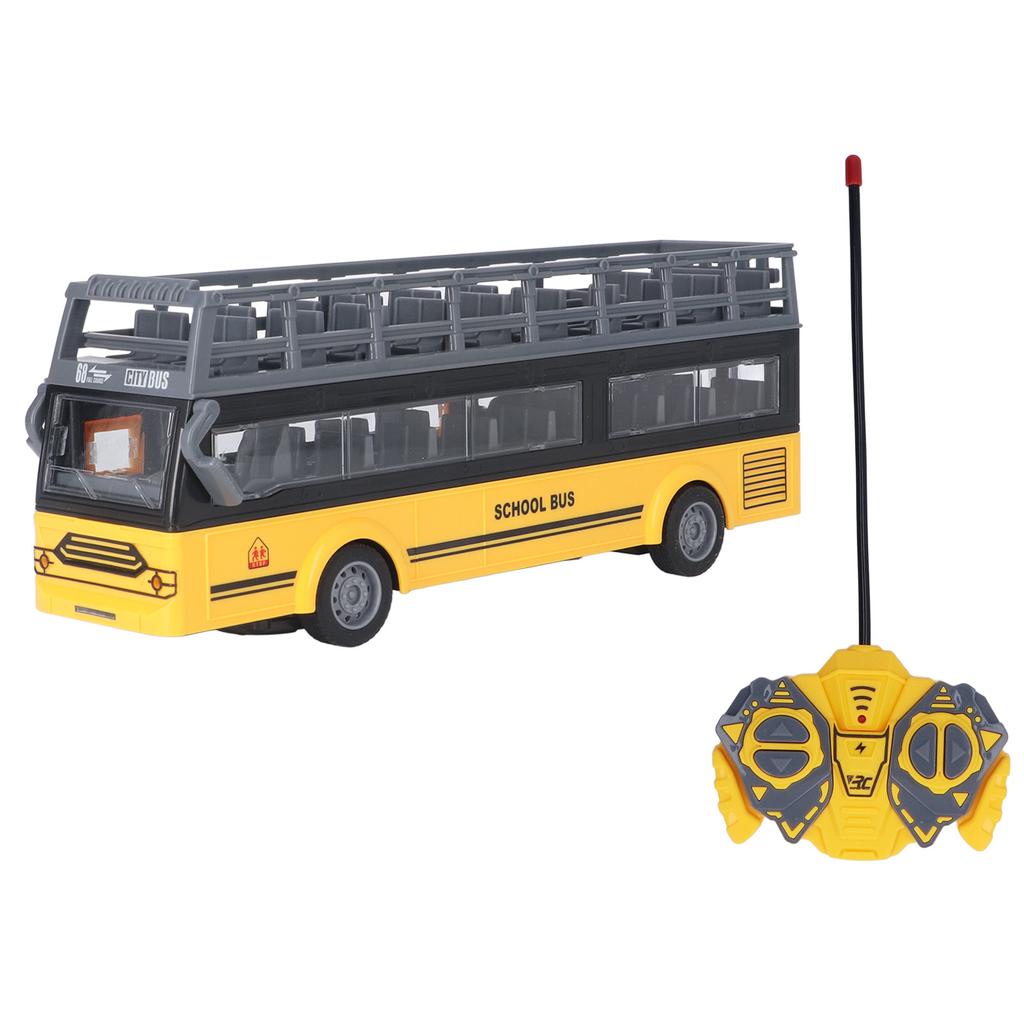 Remote Control Bus Electronic 4 Channels Opening Doors Acceleration Function RC Double Decker Bus