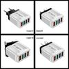 Multi-Standard 4-Port USB Charger: 3A Mobile & Tablet Travel Adapter