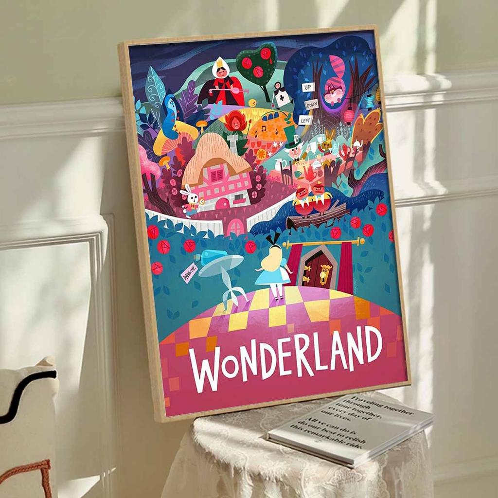 Full Round Diamond Painting Wonderland Art Rhinestone Picture Mosaic DIY 5D Cross Stitch Embroidery Home Decoration