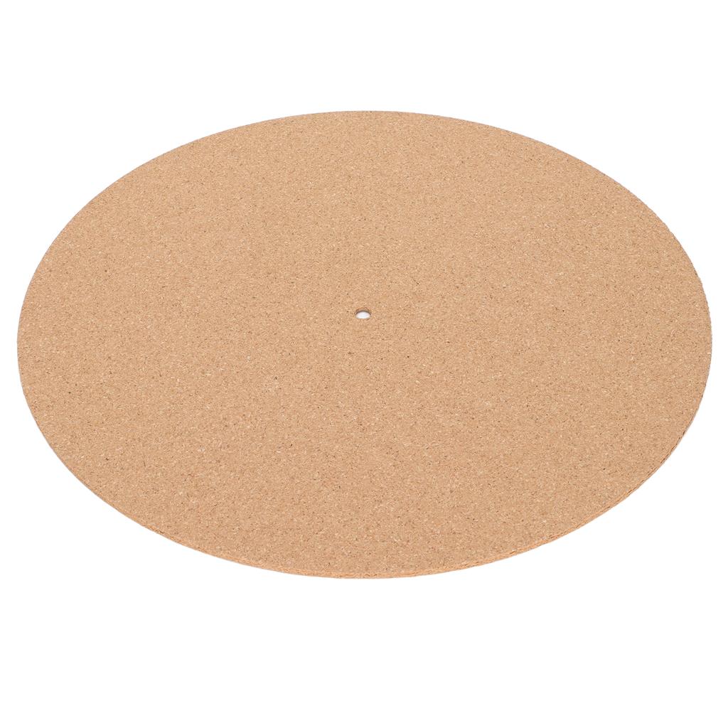 Turntable Anti Static Cork Mat Retro Non Slip High Fidelity Turntable Cork Slipmat for 12in LP