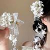 Travel Photo Simulation Lily of the Valley Flower Hairpin Female Mori Atmosphere Super Fairy Tassel Side Clip