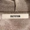 FACTOTUM made in Japan Overall handle Long sleeve 100% wool knit Parker Men's Used