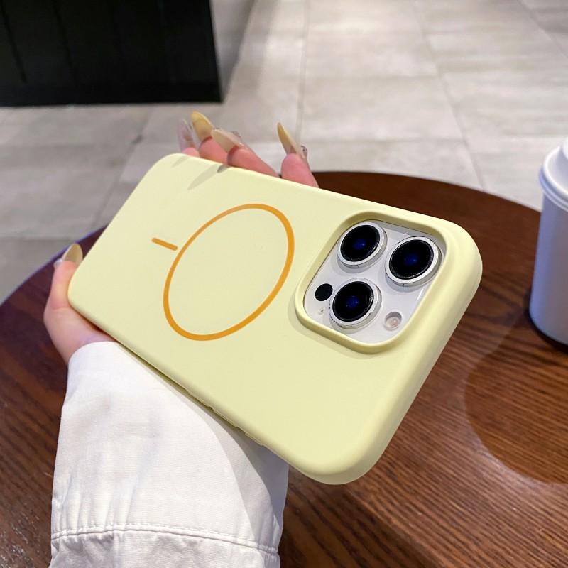 Luxury Original Liquid Silicone Case for iPhone 16 15 14 13 12 11 Pro Max Plus For Magsafe Magnetic Wireless Charge Soft Cover