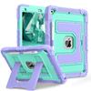 Kids Friendly Case for iPad 10.2 7th 8th 9th Heavy Duty Shockproof Protective Cover with Built-in Kickstand Funda