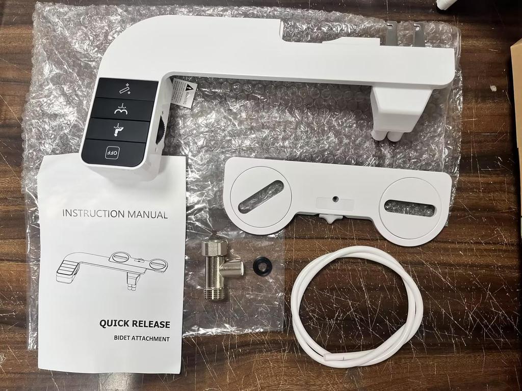 Non-Electric Quick-Release Bidet Toilet Seat with Hip Wash Function