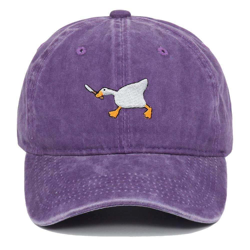 Embroidery Goose Trucker Hat Adjustable Snapback Hat Fashion Duck Tongue Hat  Men