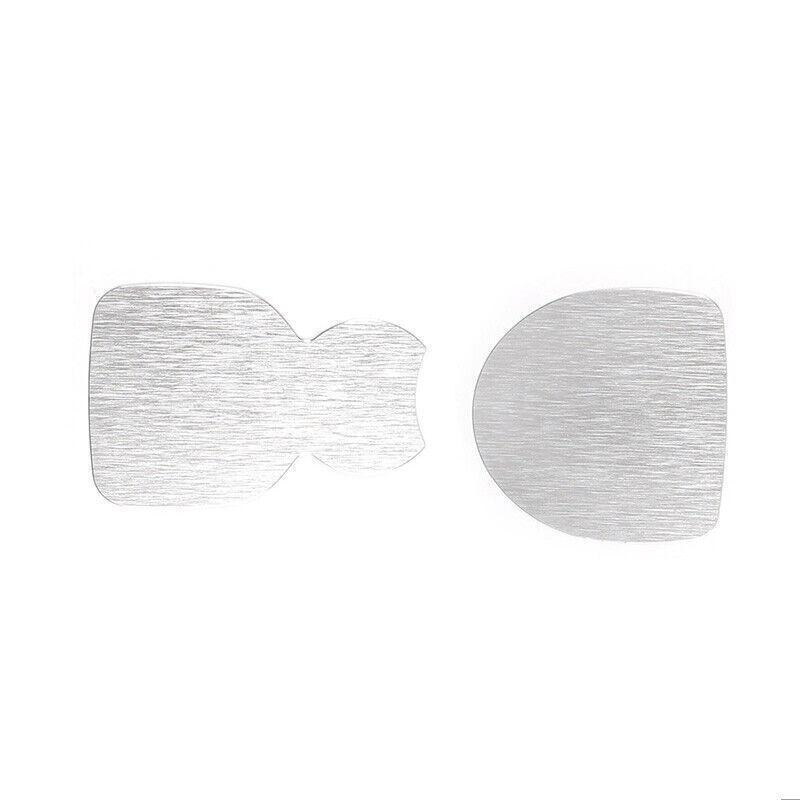 Console Interior Front Water Cup Pad For Defender 110 - Silver Aluminum