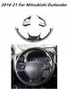 For Mitsubishi Outlander 2016-2024 Accessories Car Interior Decoration Carbon Fiber Style Windows Control Panel Gear Stickers