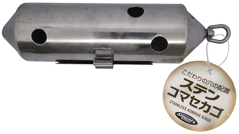 

Shimoda Fishing Tackle Stainless Steel Chum Basket Silver L-100