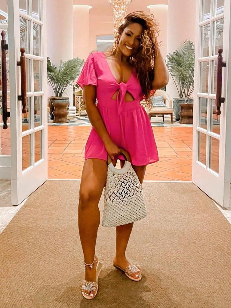 Women's Beach Jumpsuit Wide Leg V Neck Front Tie Summer Casual Romper