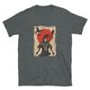 Japanese Samurai Ninja Bushido Code Swordsmen Warrior Red Moon, Unisex Jersey Short Sleeve Tee T-and Kids Tshirt
