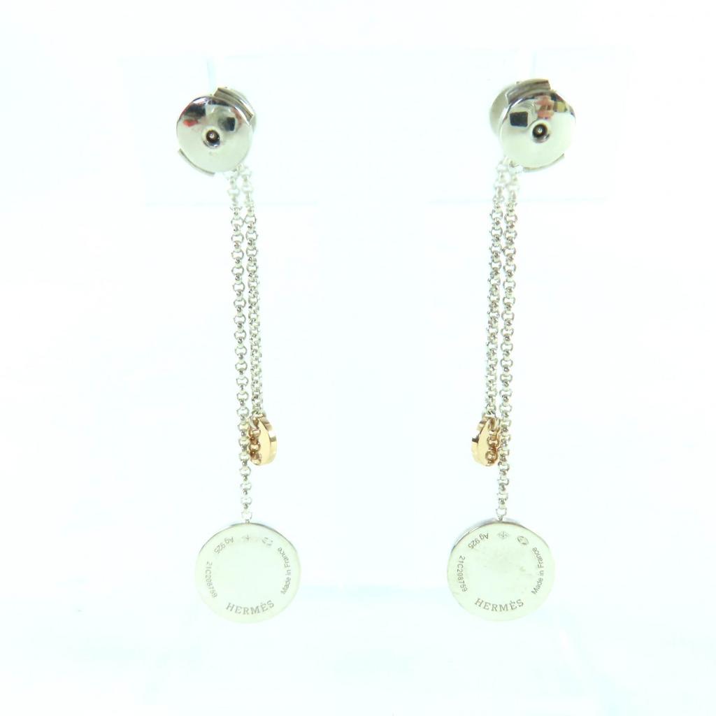 Great HERMES Pierce Exlibris Combi Silver Gold AG925 Women Used