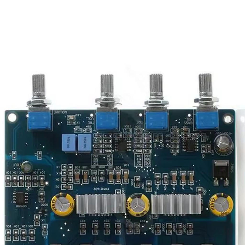 Advanced 2.1Channel Audios Amplifier Board Featuring 100W Bass 50Wx2 Channel and Sealed Dustproof Potentiometer