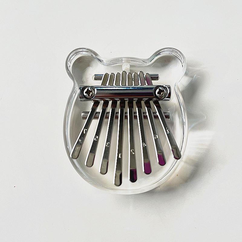 8-Ton Mini-Daumenklavier: Massivholz & Kristall Transparentes Kalimba