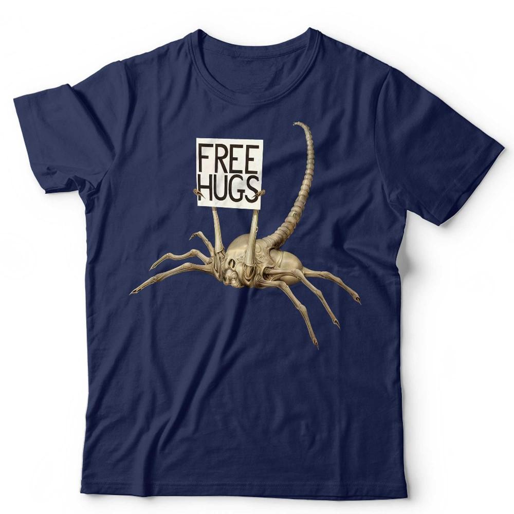 Alien Xenomorph Tshirt Funny Facehugger Free Hugs Movie Film Weyland Nostromo S