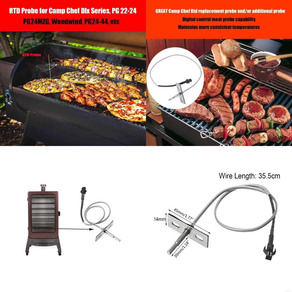 

Temperature RTD Probe for Wood Pellet Grills Smokers Durable X3UC CN