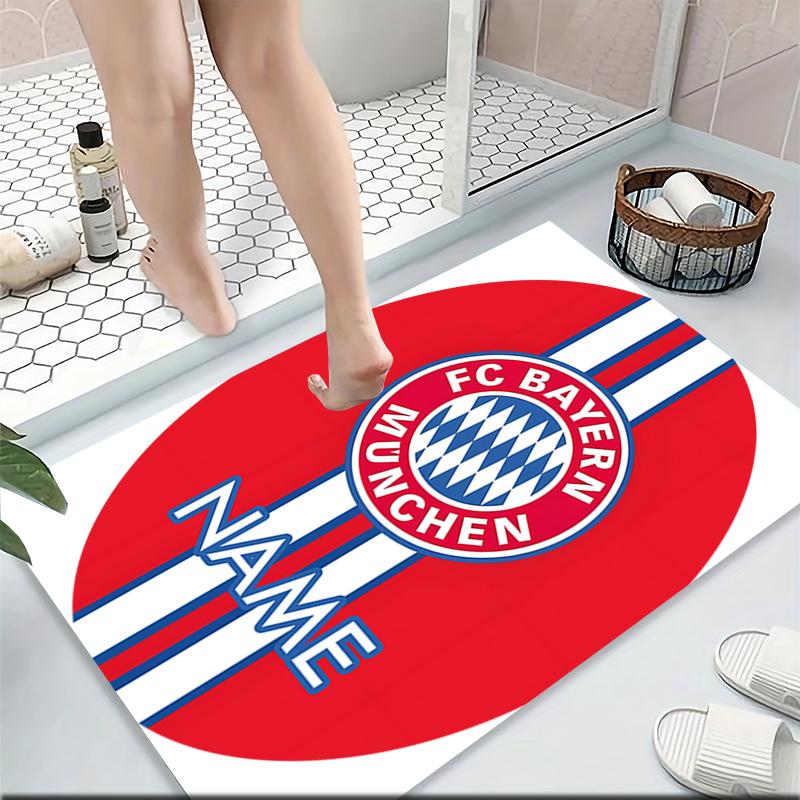 Custom Name Bayern Munich Crest Carpet Rug Customizable Soft Washable Anti-Slip Home Living Room Sofa Mats Personalized Rug. 0909210