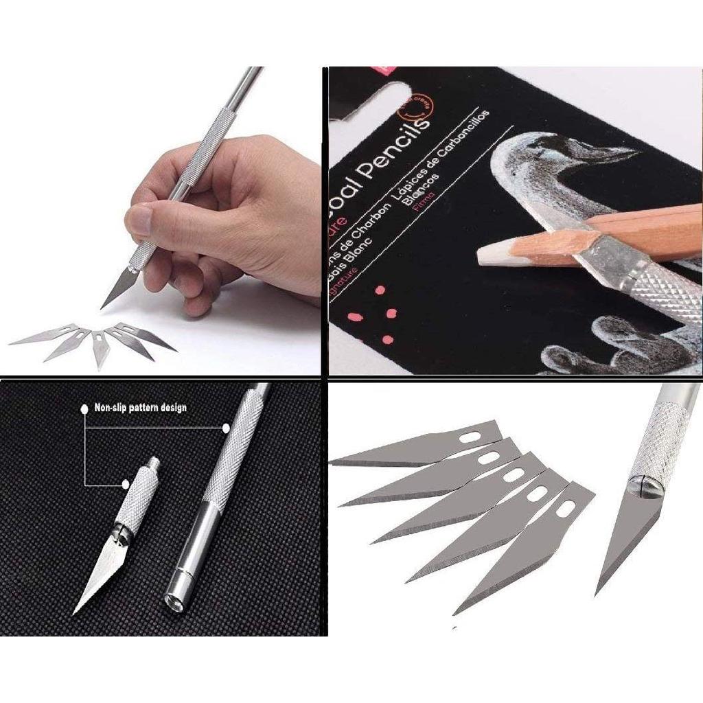 Kreslicí sada Grafitové Uhlové Kreslicí Tužky Sada Pro Umělce Sada Malování Stínování Kreslicí Sada Pro Děti&Dospělé Se Srolovacím Pouzdrem(35 ks)