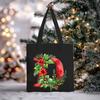 Christmas letter flower print niche trend tote bag shoulder bag