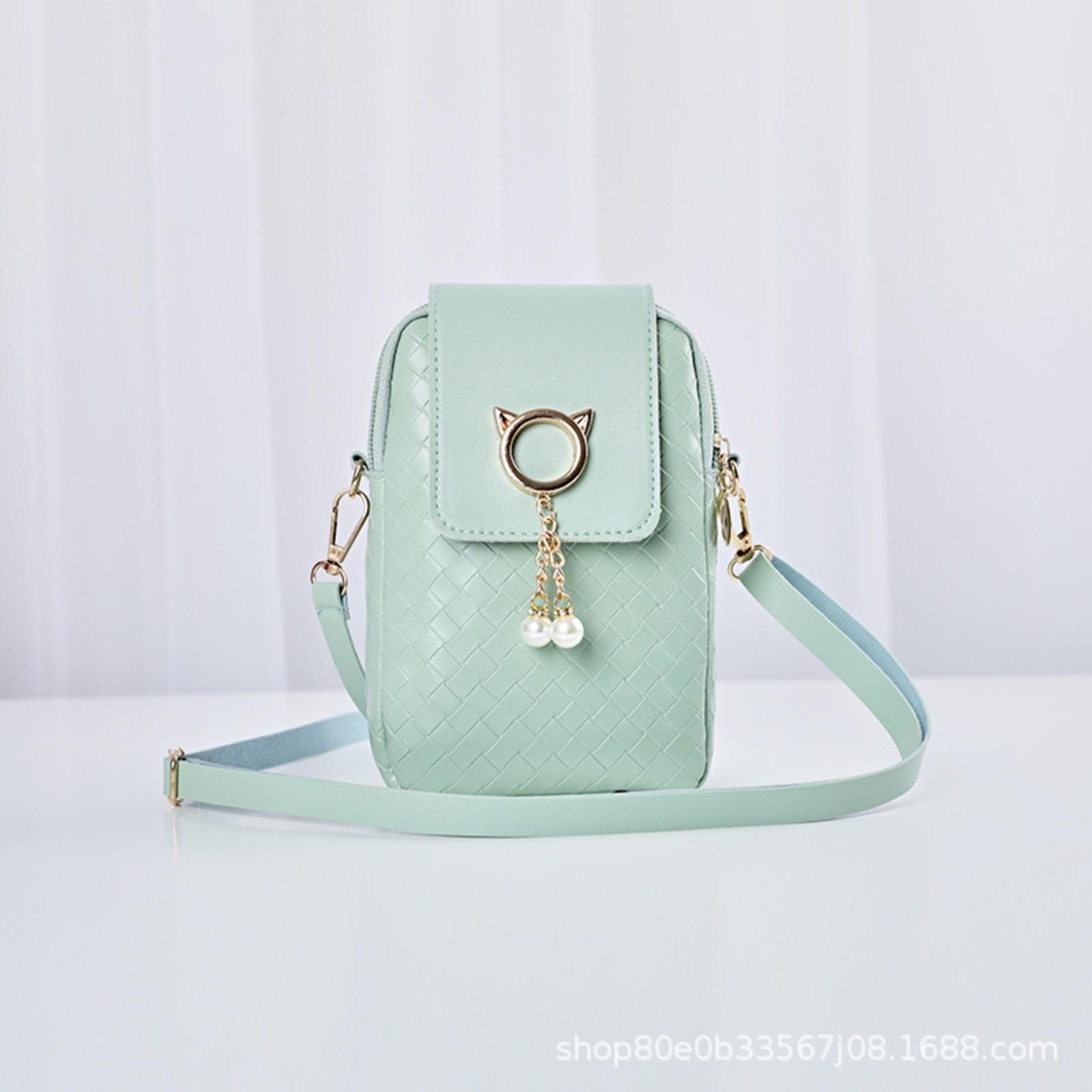 

Модная женская сумка для мобильного телефона через плечо One Size зелёный