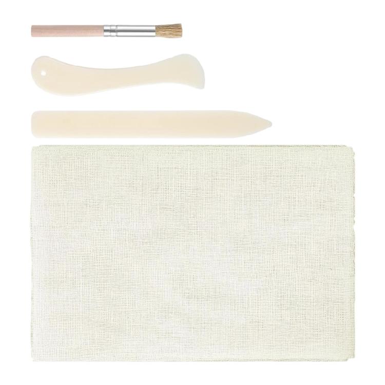 

Professional Book Binding Repair Set With Binding Cloth and Bone Folder Tools For Book Lover Collector Daily Maintenance 1