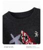 2025 Autumn/Winter Women's Pure Wool Round Neck Jacquard Horse Sweater