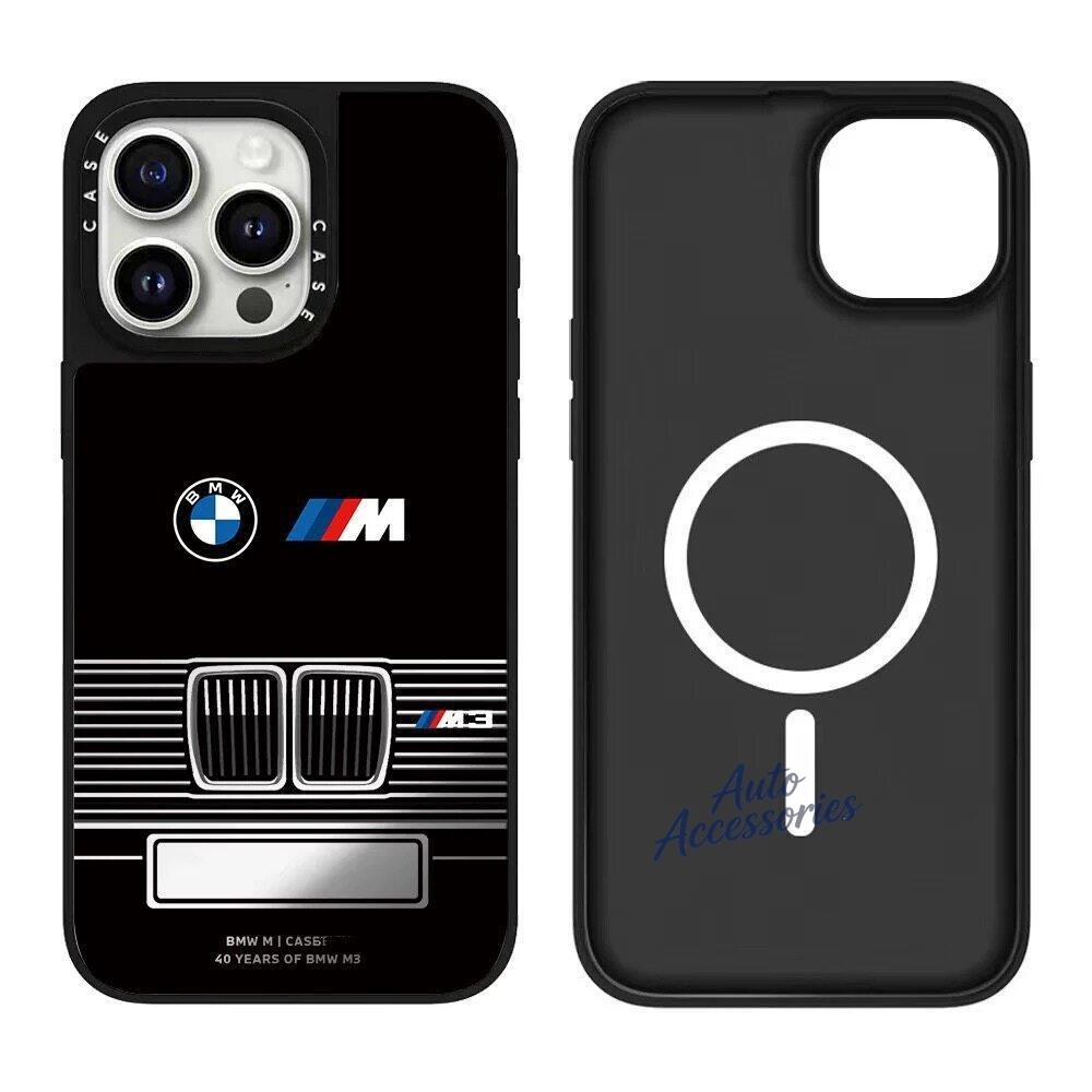 Blue Black Red For Bmw M Power M3 Emblem Car Phone Case For IPhone 17 16 15 14 13 12 11 Pro Max X XR Plus Phone Shell Sticker hkvr74