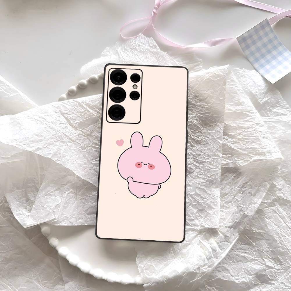 

Asamimichaan Asleep Cute Asamimi Phone Case For Samsung S 24 Fe 25 Ultra Plus 20 Lite 21 30 22 23 24 22 Ultra 5G Fundas Samsung S20 Plus 5G