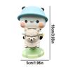 Cartoon Character Bobblehead, Cute Bobblehead for Car Dashboard - Panda 1 and 2 and
