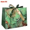 1-20PCS Marble Gift Bags with Ribbon Fashion Tote Paper Bags Clothing Shopping Bags Candy Bags Party Gift Packaging Supplies