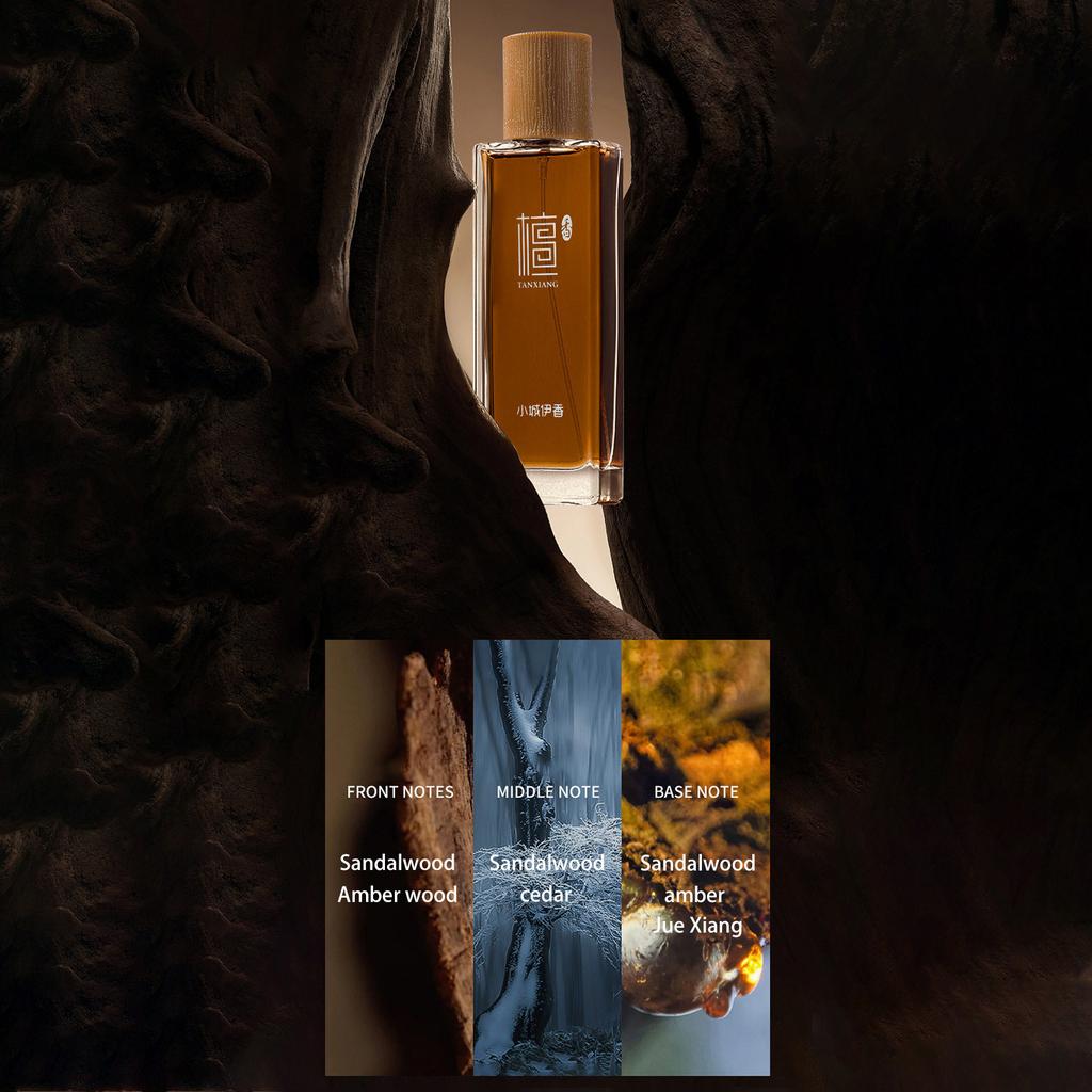 50ml Sandalwood Scented Perfume Sandalwood Path Sandalwood Scented Perfume Long-lasting Eau Toilette Meditation Incense Scented Perfume