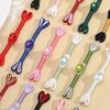 10pcs Handmade Chinese Frog Buttons Traditional Bead Embellished Fasteners Ethnic Clothing Accessories
