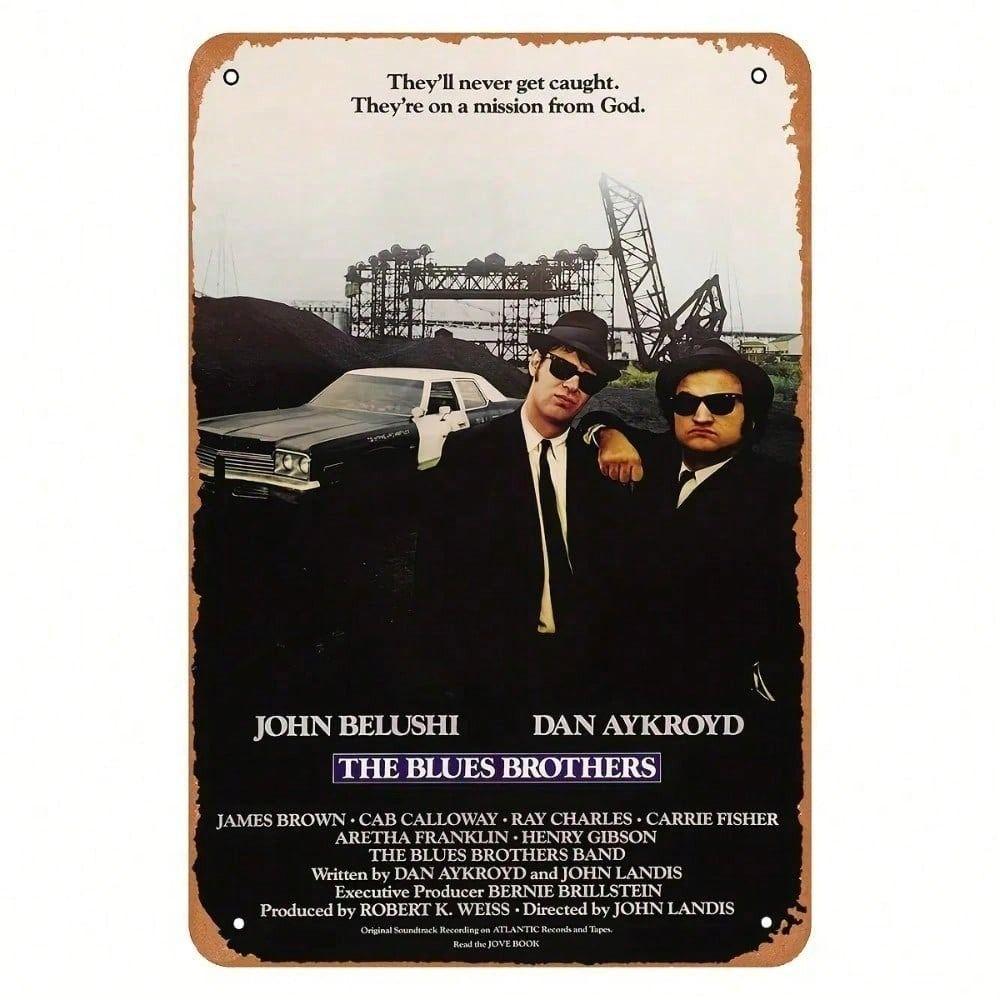 

Metal Poster The Blues Brothers Bar Decor Vintage Tin Sign Garage Wall Art