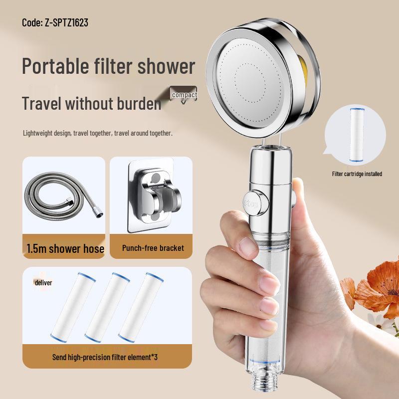 Thailand Portable Filtered Shower Head for Travel and Skin Beautification