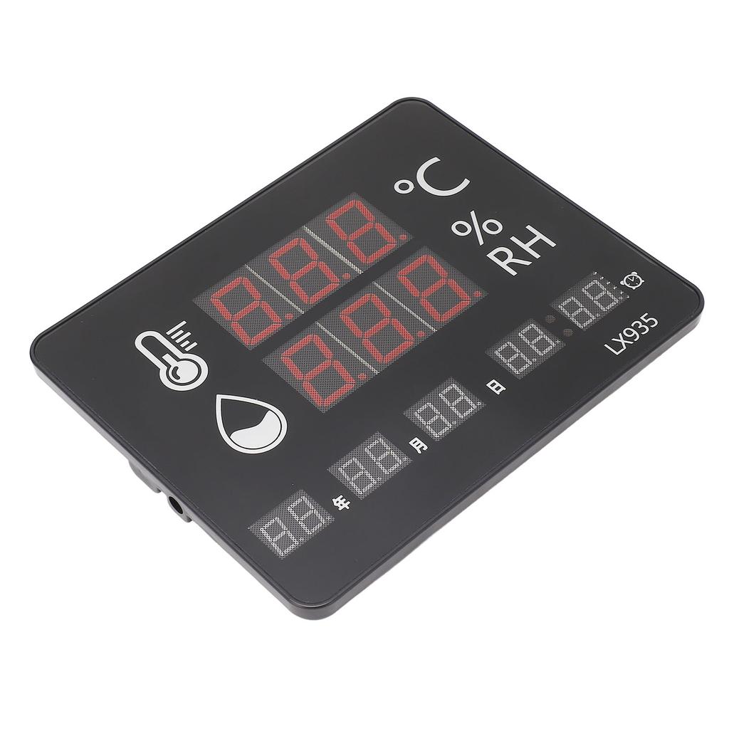Temperature Humidity Meter High Accuracy Wall Mount Thermometer Hygrometer Alarm for Home Industrial Use LX935 100‑240V
