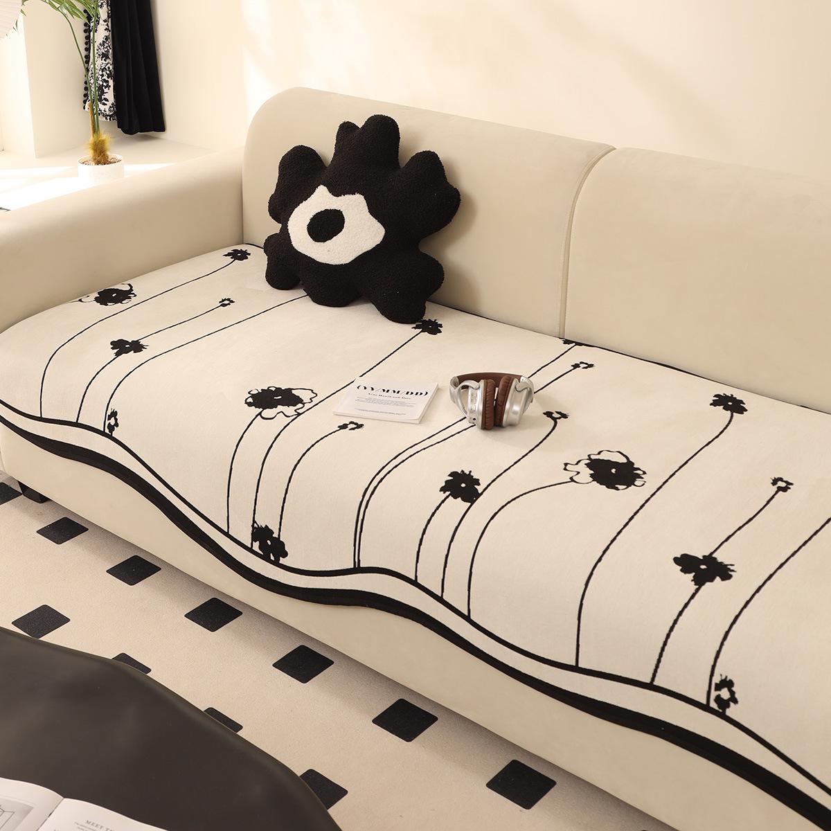 

New Irregular Special-Shaped Sofa Cushion Four-Season Universal Sofa Seat Cushion Tofu Block Sofa Cover Towel 90*70cm