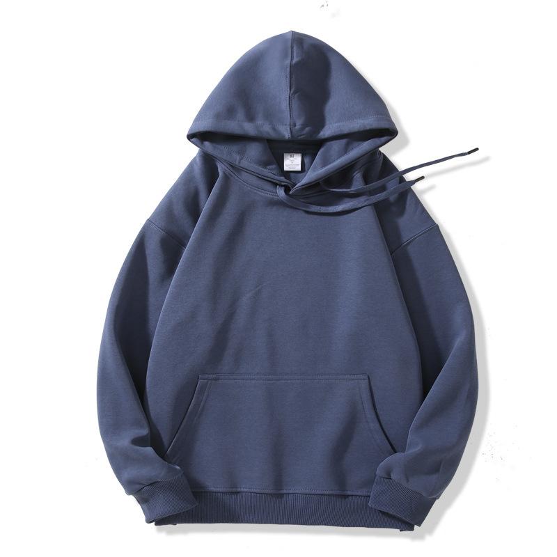 2025 autumn and winter new hooded sweater women's solid color college style loose casual velvet popular trendy brand Japanese and Korean style