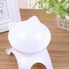 Pet Bowl Prevent Slip Easy Cleaning Cute Shape Small Pet Food Water Feeding Bowl for Dog Cat White