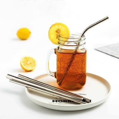1PC 304 Stainless Steel Drinking Straw Reusable Rust Resistant Metal Tube Easy To Clean Smooth Edge Drinkware Part Cafe Use