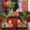 Little Monk Hydroponic Vase: Creative Home and Office Decor