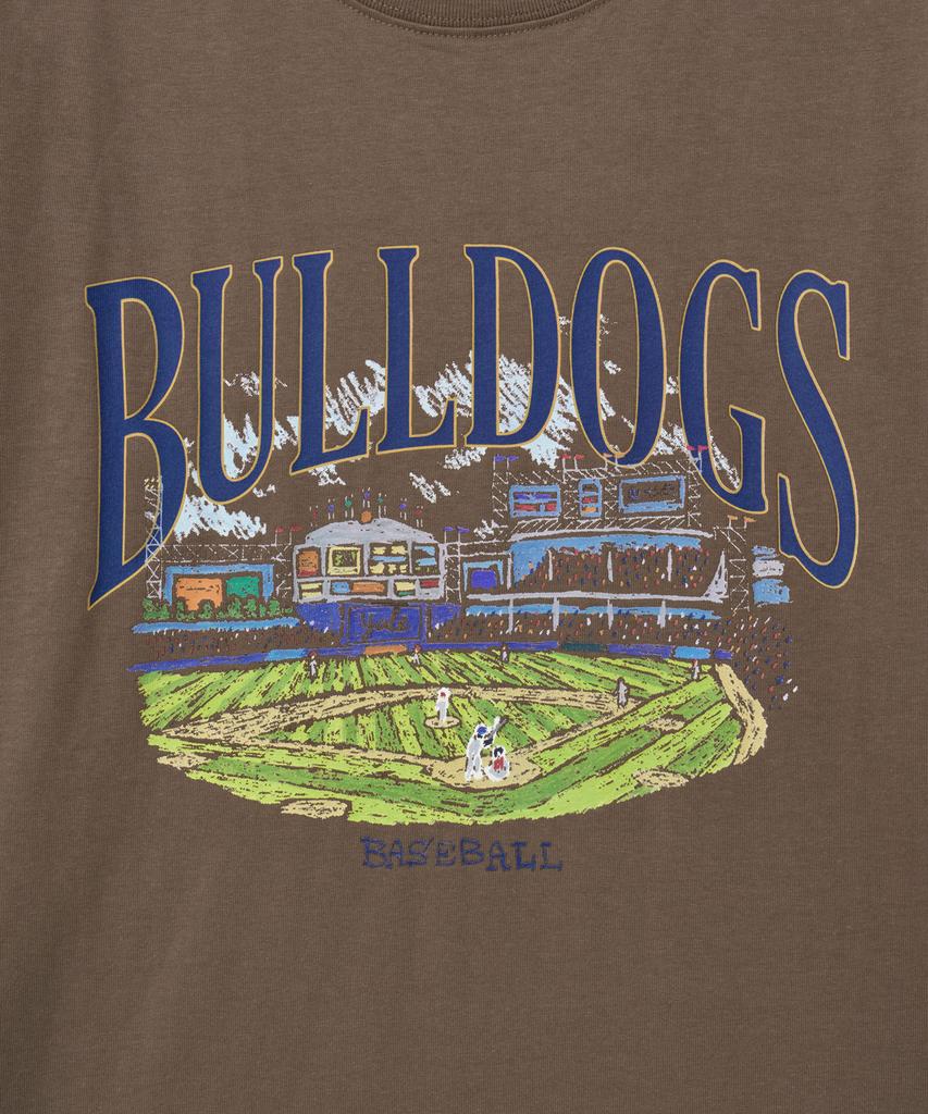 YALE Bulldogs Baseball Graphic T-Shirt_Brown