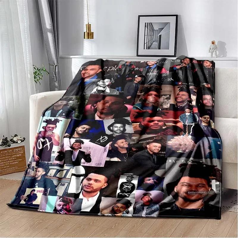 Manta de Franela de Peluche The Weeknd para el Cantante The Weeknd Manta Suave para Sofá Cubierta de Cama Oficina